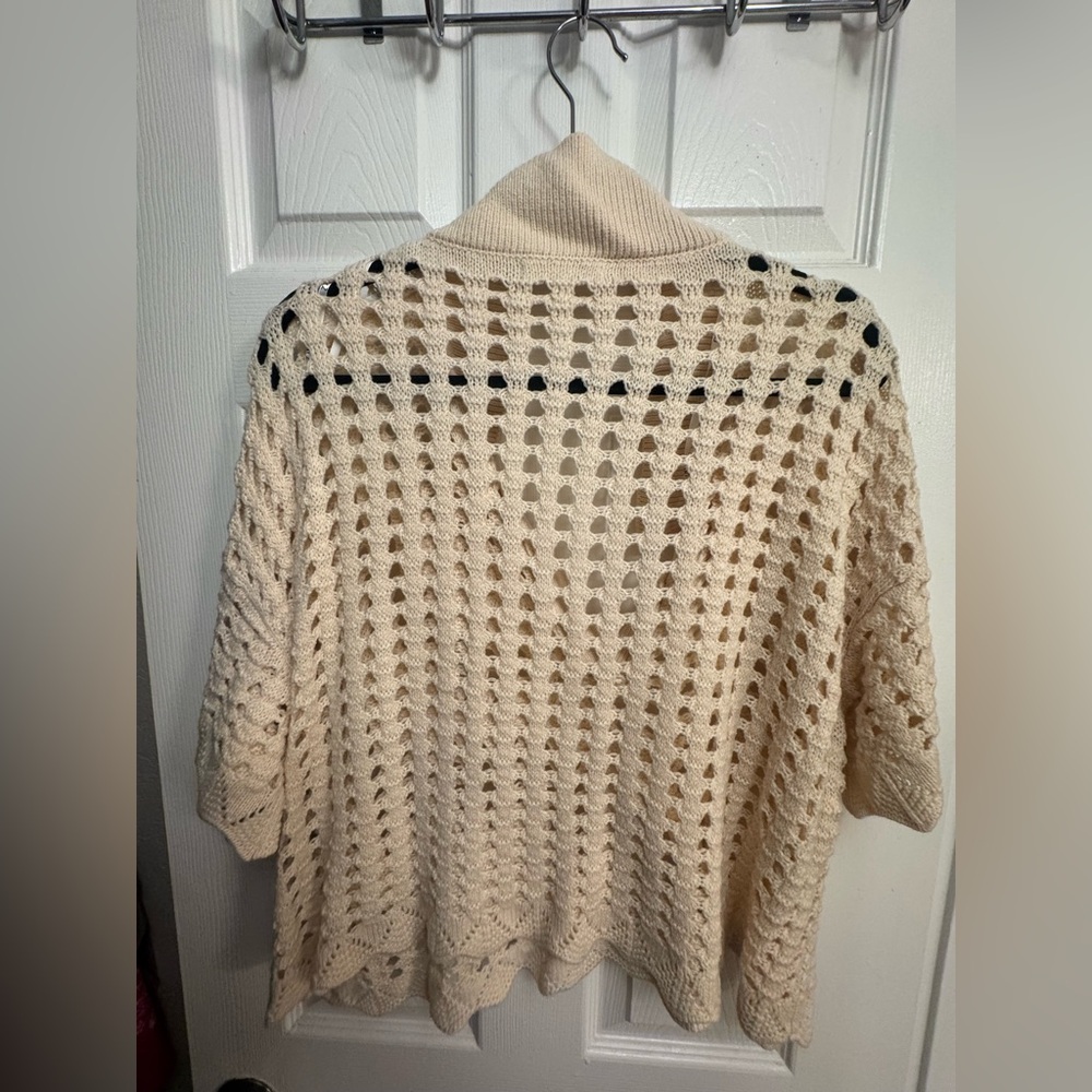 DR2 Women's Beige Cowl Neck Sweater - Picture 3 of 3